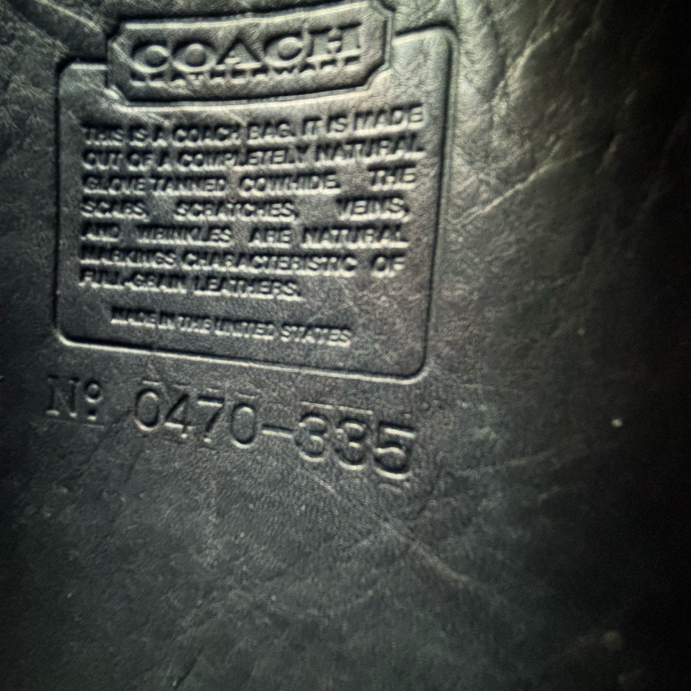 Rare Coach Black Shelton Turnbuckle Crossbody bag Vintage - Picture 2 of 8